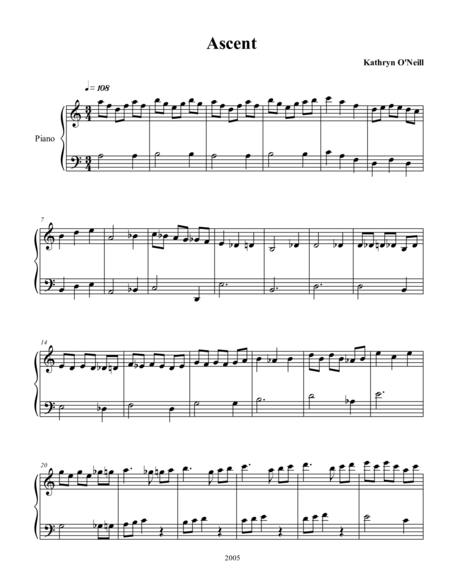 Free Sheet Music Ascent