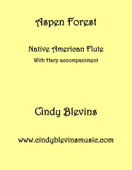 Aspen Forest Arranged For Harp And Native American Flute Sheet Music