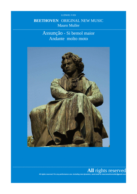 Assuno Mauro Muller Ludwig Van Beethoven Original New Music Sheet Music