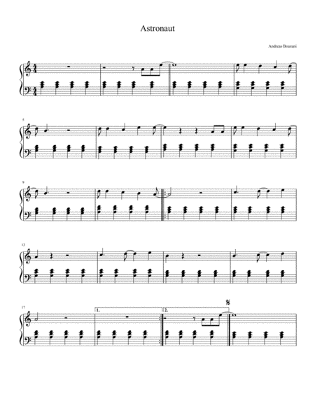 Astronaut Sheet Music