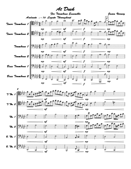 At Dusk Sheet Music