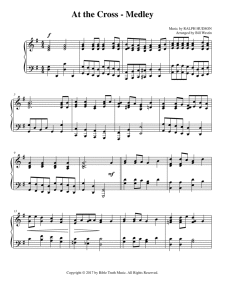 At The Cross Medley Sheet Music