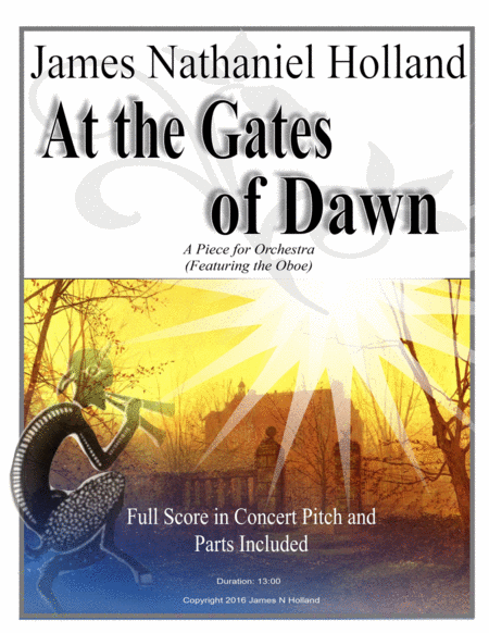 At The Gates Of Dawn 21st Century Orchestral Tone Poem Featuring The Oboe Sheet Music