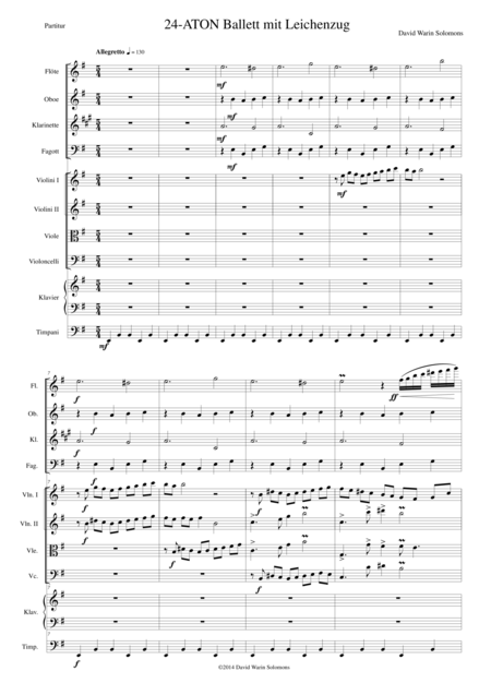 Aton Part 24 Ballett With Funeral Cortege Sheet Music