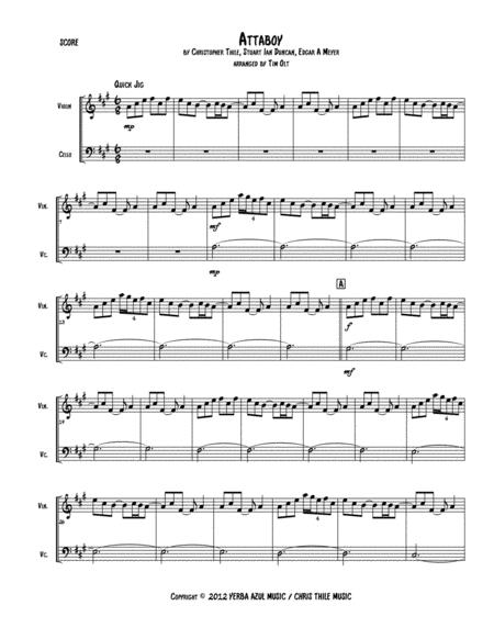 Free Sheet Music Attaboy