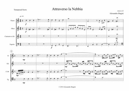 Free Sheet Music Attraverso La Nebbia Score Parts