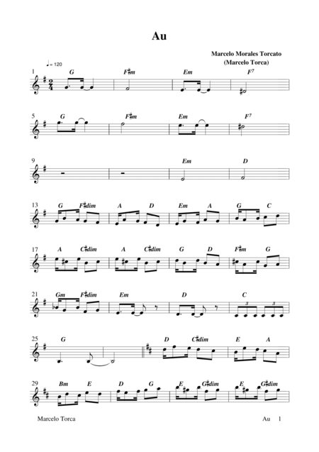 Free Sheet Music Au