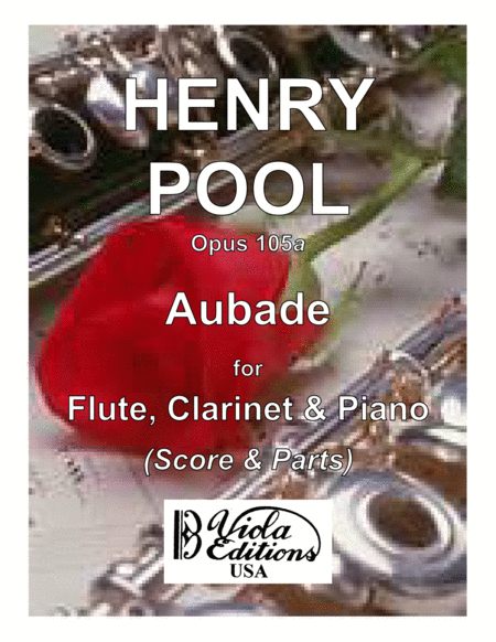 Free Sheet Music Aubade For Flute Clarinet Piano