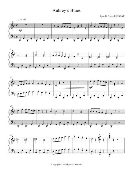 Free Sheet Music Aubreys Blues