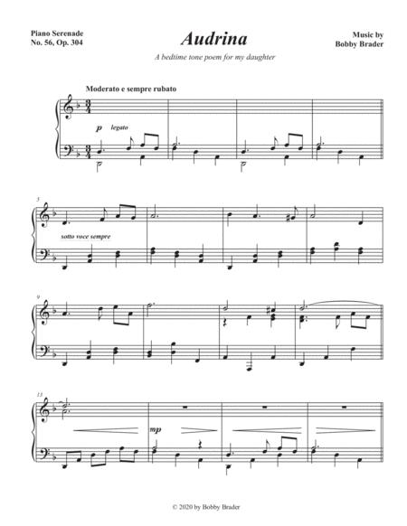 Free Sheet Music Audrina