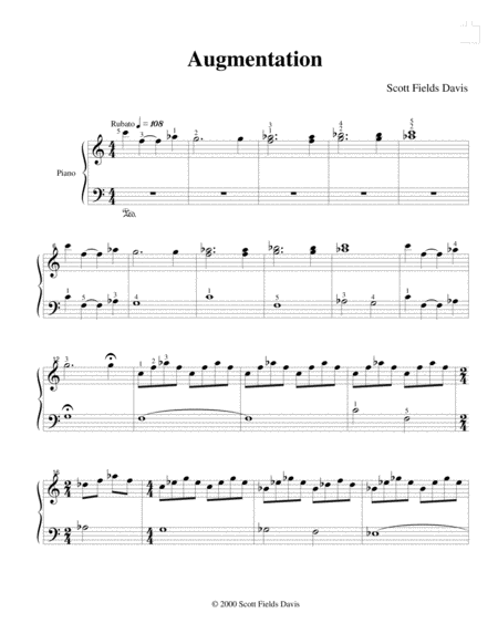 Augmentation Sheet Music