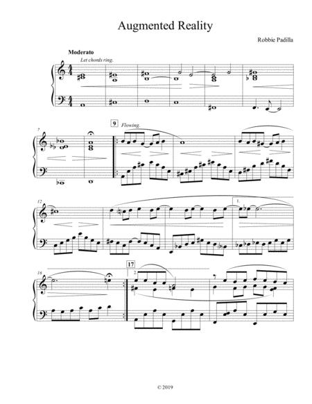 Augmented Reality Sheet Music