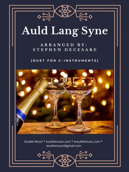 Free Sheet Music Auld Lang Syne Duet For C Instruments