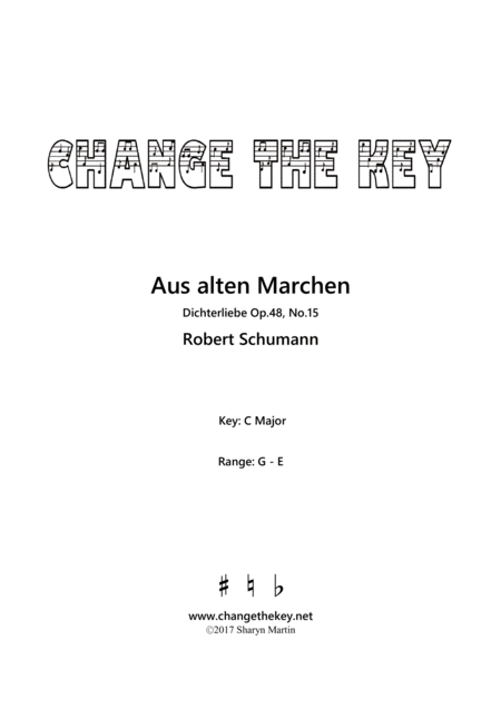 Aus Alten Marchen C Major Sheet Music