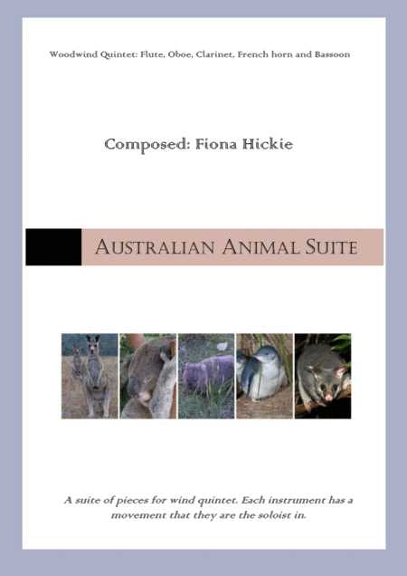 Free Sheet Music Australian Animals Suite