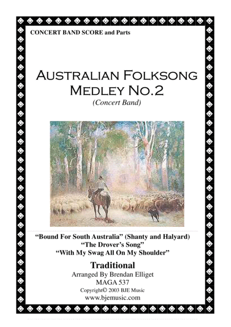 Free Sheet Music Australian Foklsong Medley No 2 Concert Band