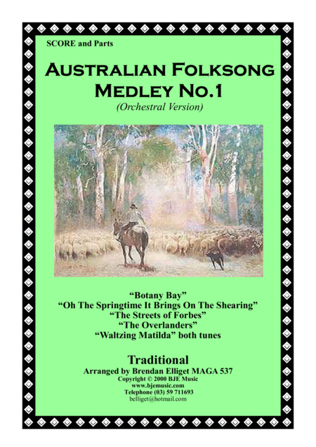 Free Sheet Music Australian Folksong Medley No 1 Orchestra