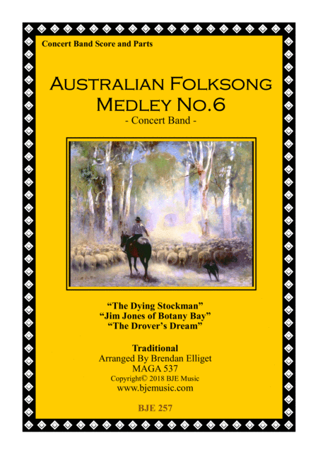 Free Sheet Music Australian Folksong Medley No 6 Concert Band