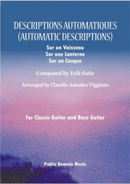 Automatic Descriptions Descriptions Automatiques Sheet Music