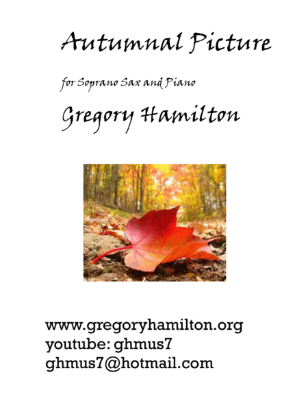 Autumnal Picture For Soprano Sax And Piano Sheet Music