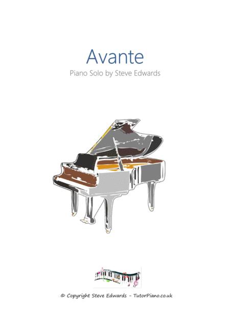 Avante For Solo Piano Easy To Moderate Version Sheet Music