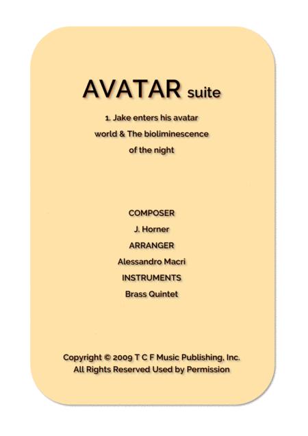 Avatar Suite 1 Jake Enters His Avatar World The Bioliminescence Of The Night Sheet Music