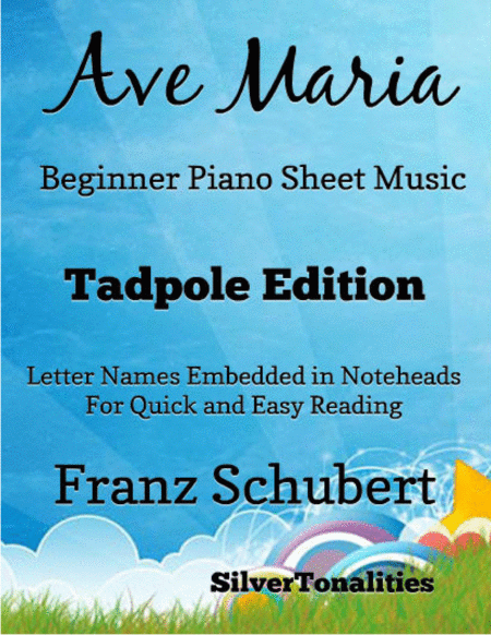 Free Sheet Music Ave Maria Beginner Piano Sheet Music Tadpole Edition