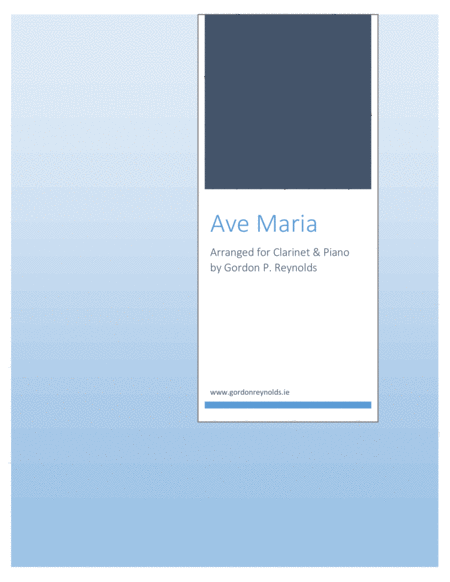 Ave Maria For Clarinet And Piano Sheet Music