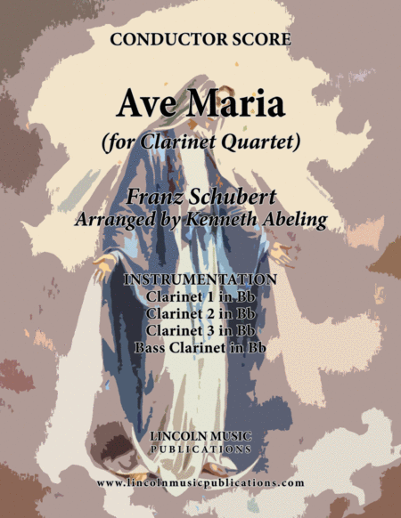 Free Sheet Music Ave Maria For Clarinet Quartet