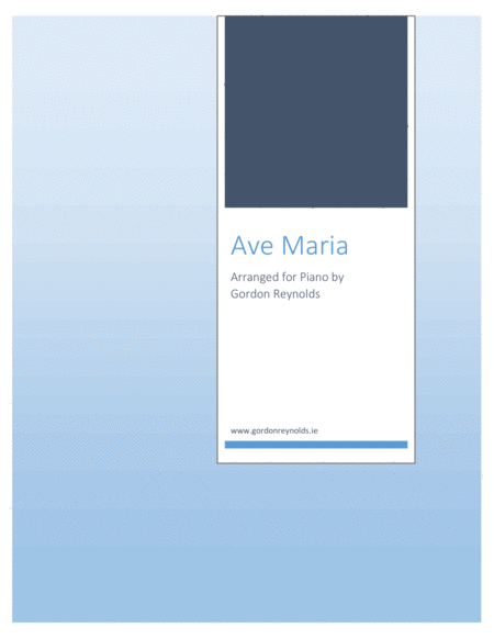 Free Sheet Music Ave Maria For Piano