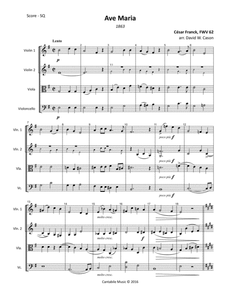 Ave Maria Fwv 62 Sheet Music