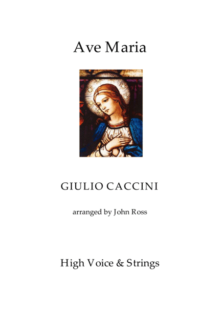 Ave Maria High Voice Strings Sheet Music