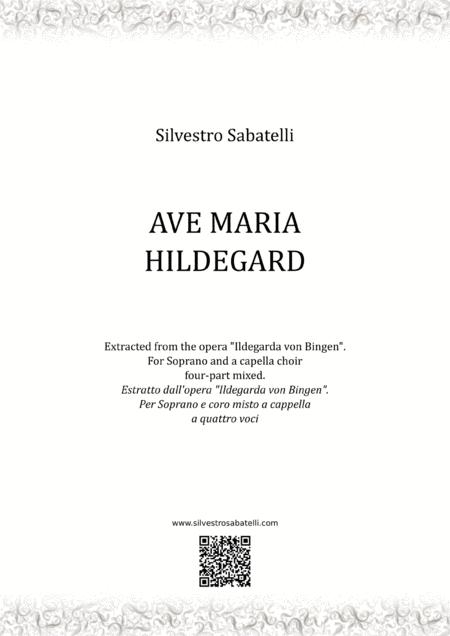 Ave Maria Hildegard Sheet Music