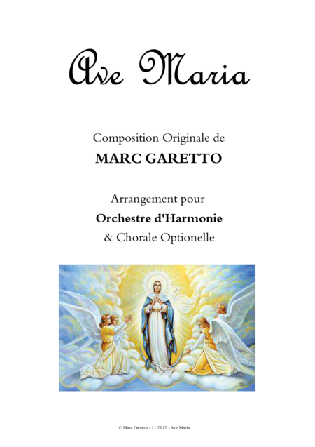 Free Sheet Music Ave Maria Marc Garetto