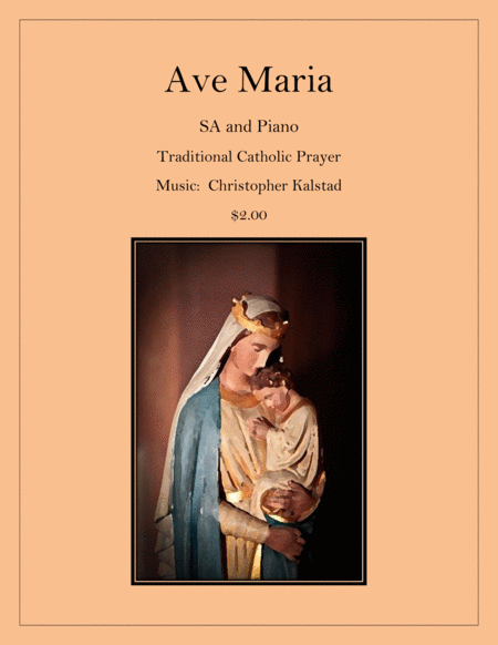 Free Sheet Music Ave Maria Sa And Piano