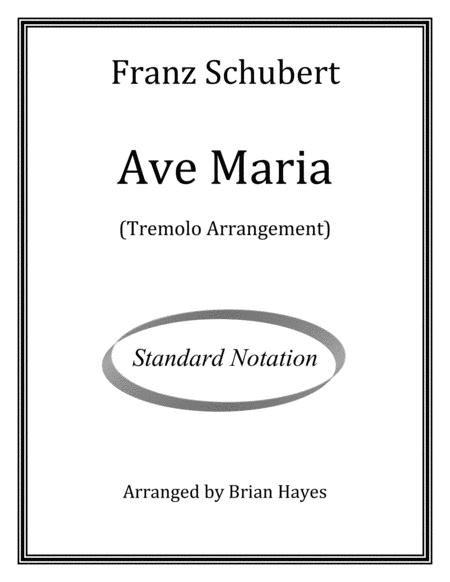 Ave Maria Schubert Standard Notation Sheet Music