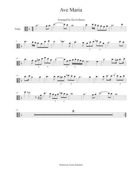 Ave Maria Violin Sheet Music