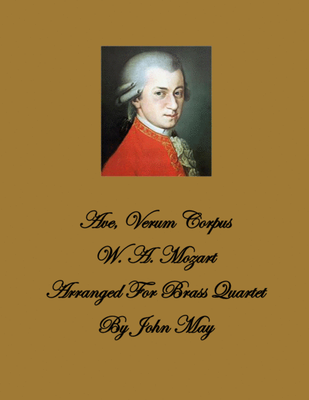 Ave Verum Corpus Brass Quartet Sheet Music