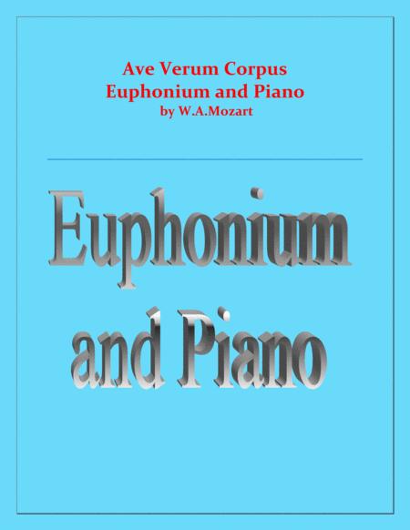 Ave Verum Corpus Euphonium And Piano Intermediate Level Sheet Music