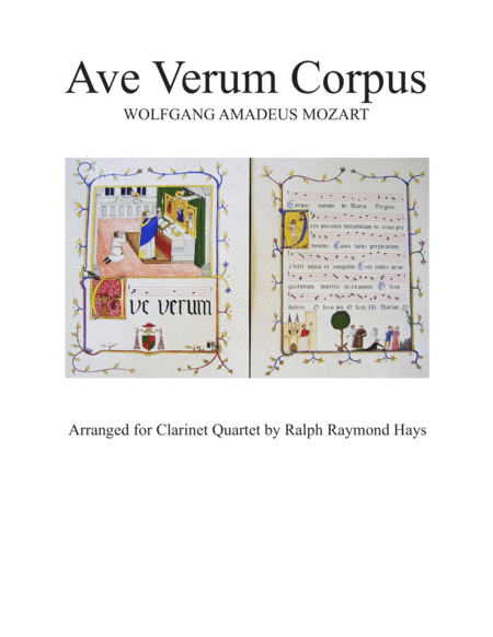 Ave Verum Corpus Kv 618 1791 Sheet Music