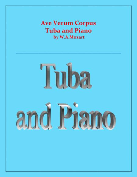 Ave Verum Corpus Tuba And Piano Intermediate Level Sheet Music