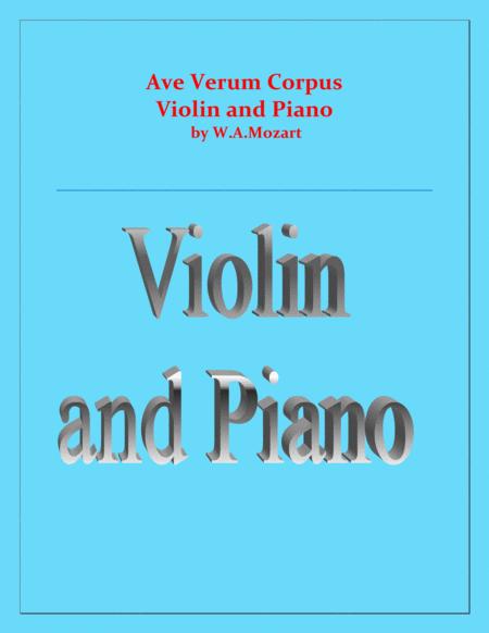 Ave Verum Corpus Violin And Piano Intermediate Level Sheet Music