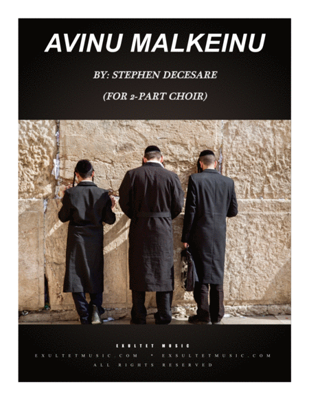 Avinu Malkeinu For 2 Part Choir Sheet Music