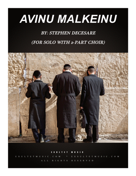 Avinu Malkeinu For High Voice With 2 Part Choir Sheet Music