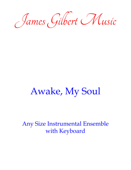 Free Sheet Music Awake My Soul Any Size Church Orchestra Series