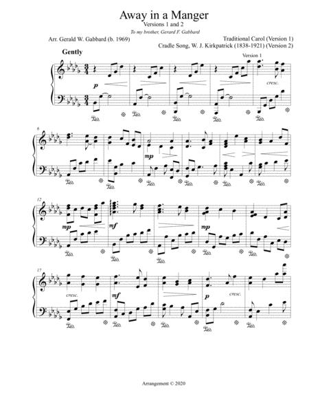 Free Sheet Music Away In A Manager