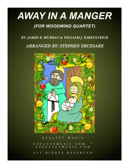 Away In A Manger For Woodwind Quartet Sheet Music