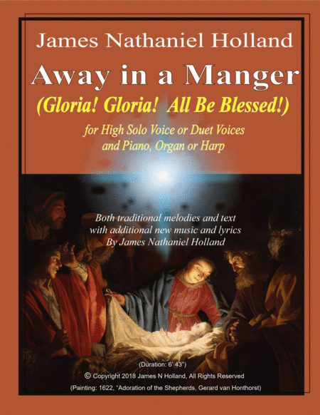 Away In A Manger Gloria Gloria All Be Blessed For Soloist Or Duet Piano Organ Or Harp Sheet Music
