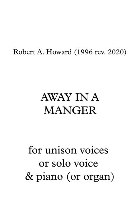 Away In A Manger Solo Unison Version Sheet Music