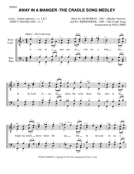 Away In A Manger The Cradle Song Medley Sheet Music